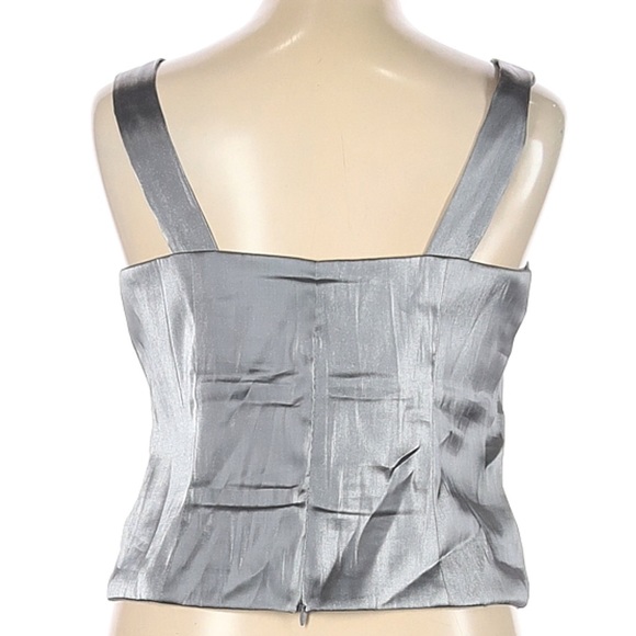 JR Nites By Carol Lin Sleeveless Formal Blouse - Picture 2 of 7